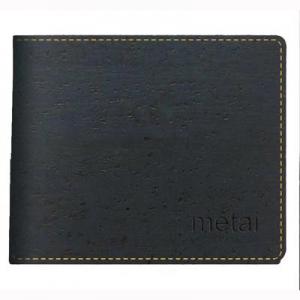 Black Cork men card wallet leather