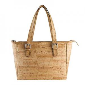 Cork leather shoulder bag for woman