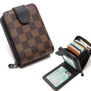 Designer driving licese holder card wallet brown