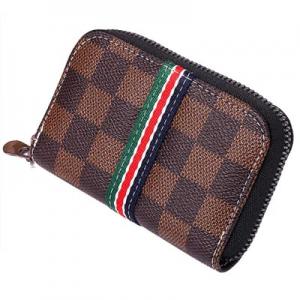 Designer zip card wallet holder 