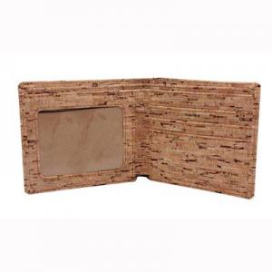 Natural cork man card wallet 