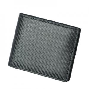 RFID blocking man wallet slim leather wallet carbon fiber