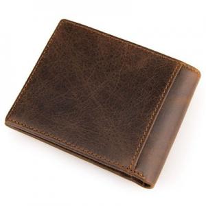 Vintage leather wallet for men card holder 